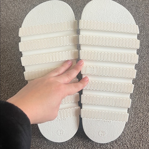 Free people half time slides in white size 11/EU41 NWOB - Picture 6 of 6